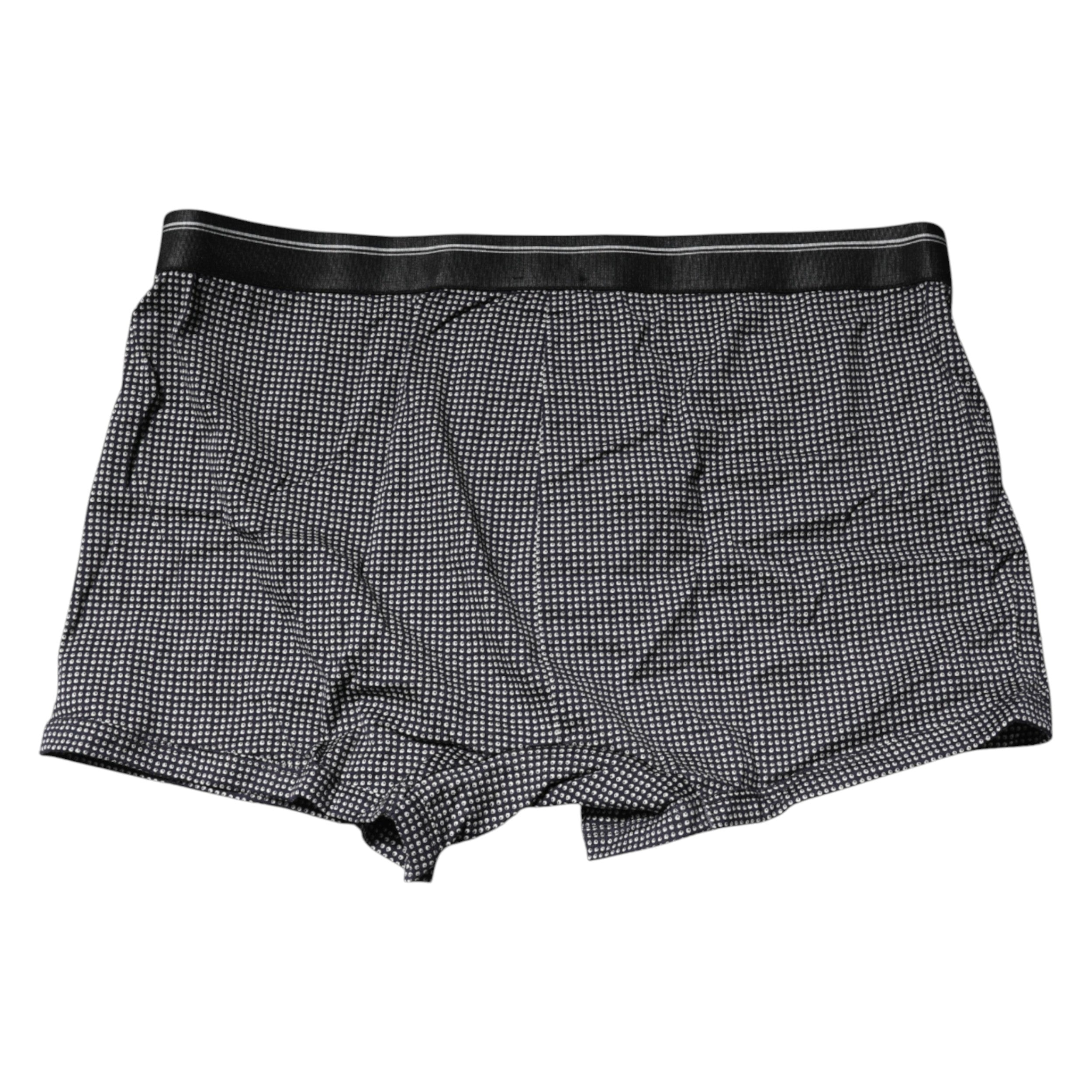 Dolce & Gabbana Gray Printed Cotton Boxer Short Underwear